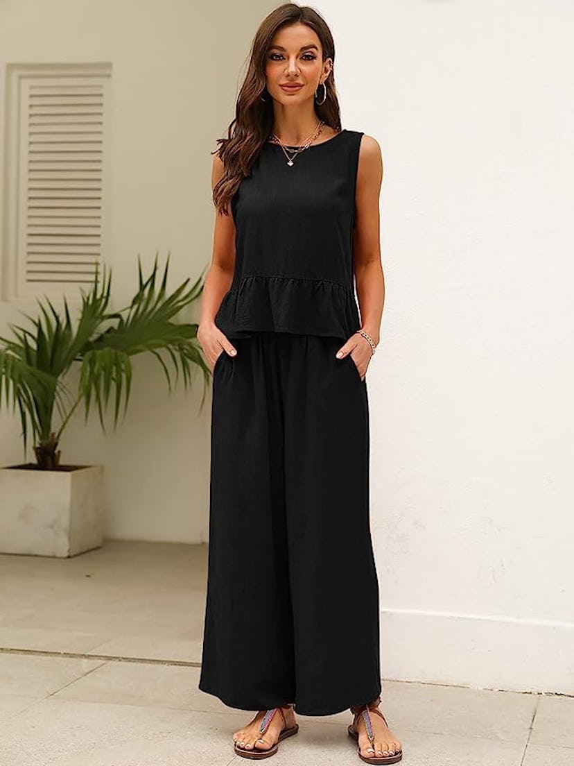 AUTOMET 2-Piece Linen Outfit