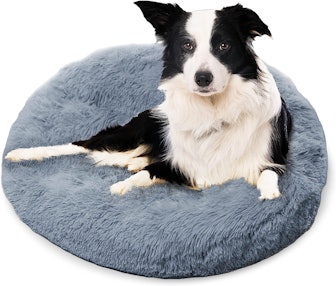 Active Pets Plush Calming Donut Dog Bed 