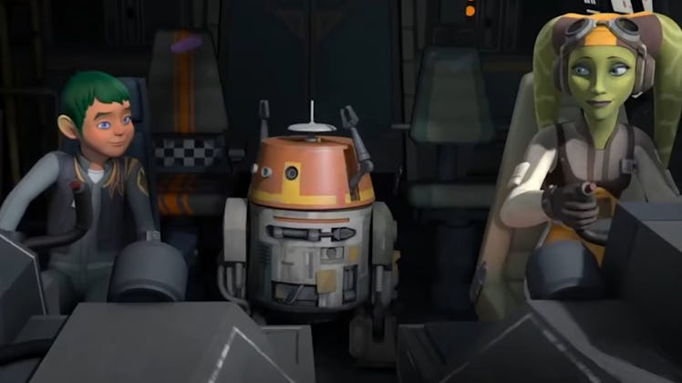Jacen and his mother Hera in the finale of Rebels. 