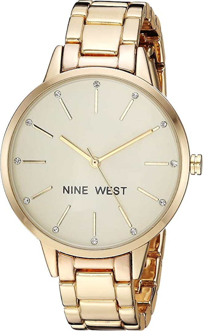Nine West Accented Gold Tone Watch