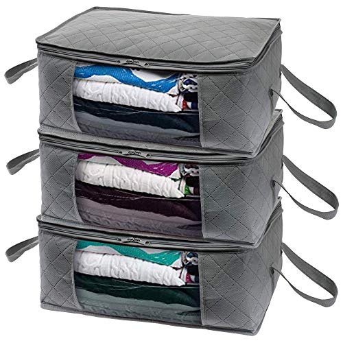 Woffit Foldable Storage Bag Organizers (3-Pack)