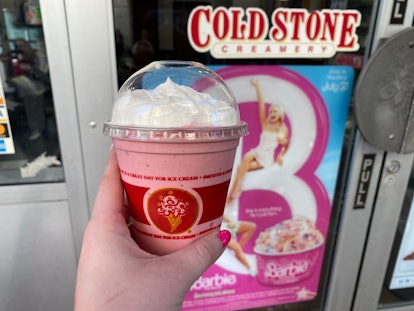 I tried Cold Stone Creamery's Barbie milkshake inspired by the Margot Robbie and Ryan Gosling movie....