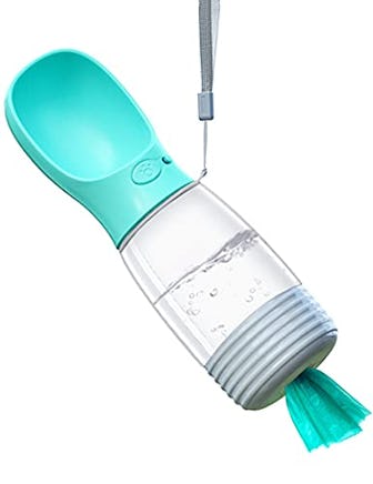 MalsiPree Dog Water Bottle with Poop Bag Dispenser