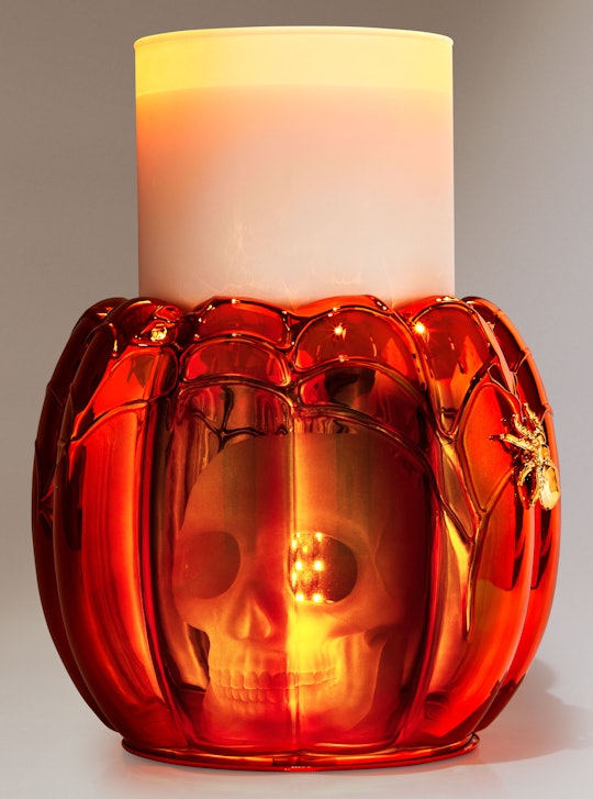 Bath & Body Works Halloween pumpkin candle pedestal