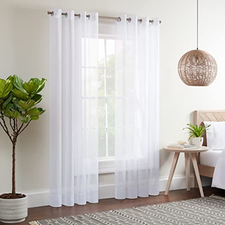 ECLIPSE Kiara Modern Sheer Voile Light Filtering  Curtains