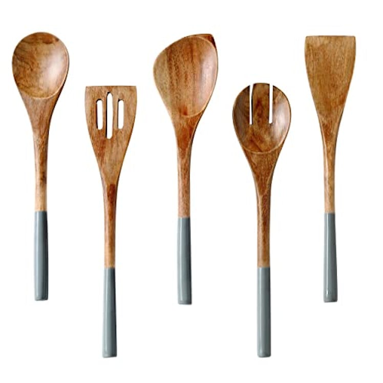 Folkulture Mango Wood Utensils (Set of 5)