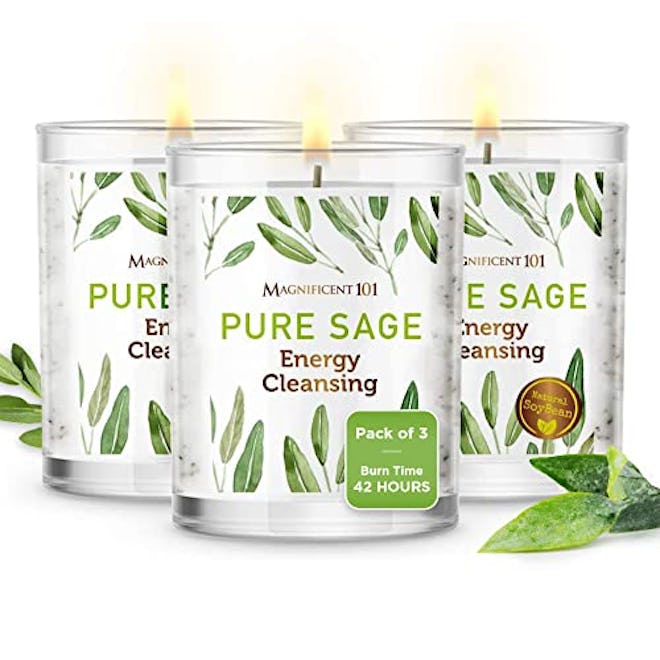 Magnificent 101 Pure Sage Candles (3-Pack)