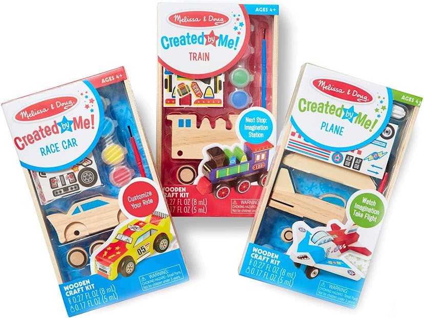 Melissa & Doug Decorate-Your-Own Wooden Craft Kits Set