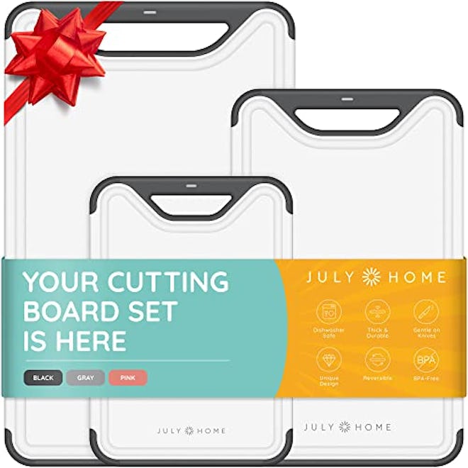 JULY HOME Plastic Cutting Board Set (3 Pieces)