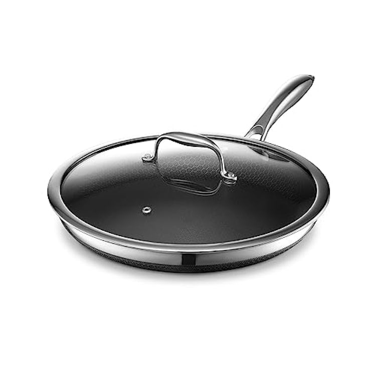 HexClad 12-Inch Hybrid Stainless Steel Frying Pan