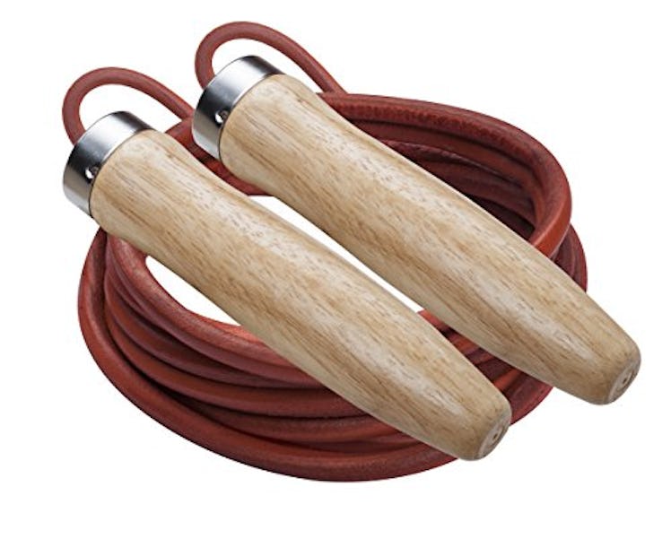 Champion Sports Leather Ball Bearing Jump Rope