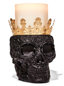 Bath & Body Works Halloween sugar skull candle pedestal