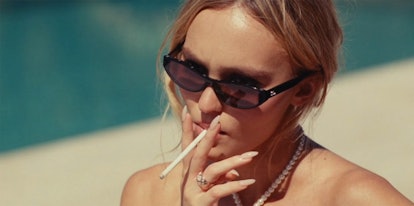 Lily-Rose Depp’s Jocelyn is seen chain-smoking in 'The Idol.'