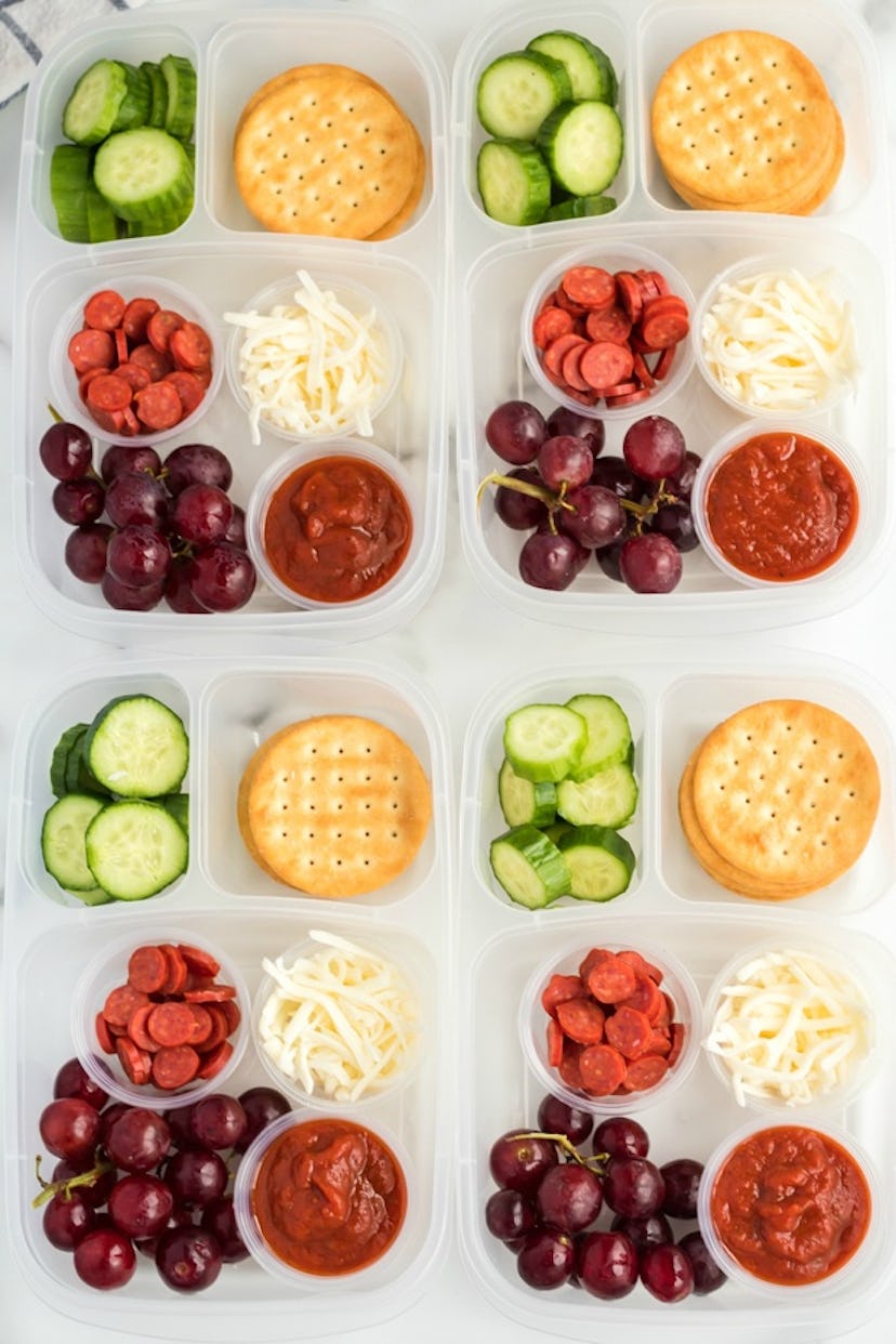 A DIY Lunchable, one of the school lunch ideas your kids will love most.