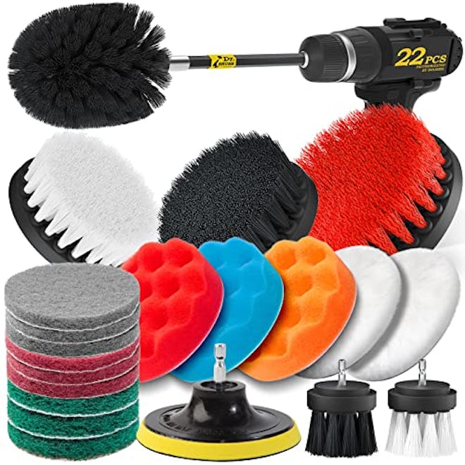 Holikme Drill Brush Attachments Set (22 Pieces)