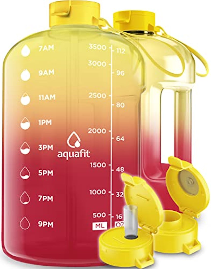 AQUAFIT Motivational Water Bottle (1 Gallon)