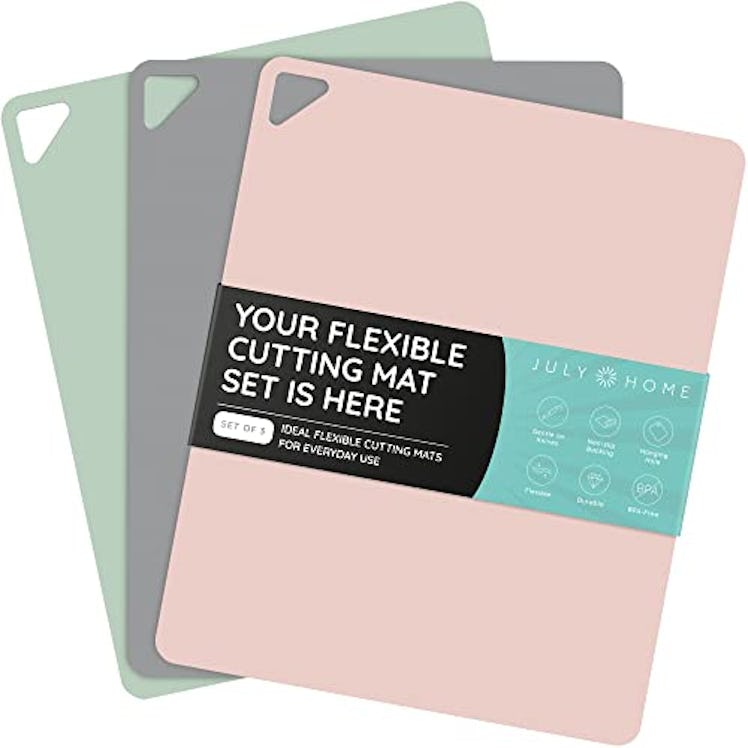 JULY HOME Extra Thick Flexible Cutting Boards (Set of 3)