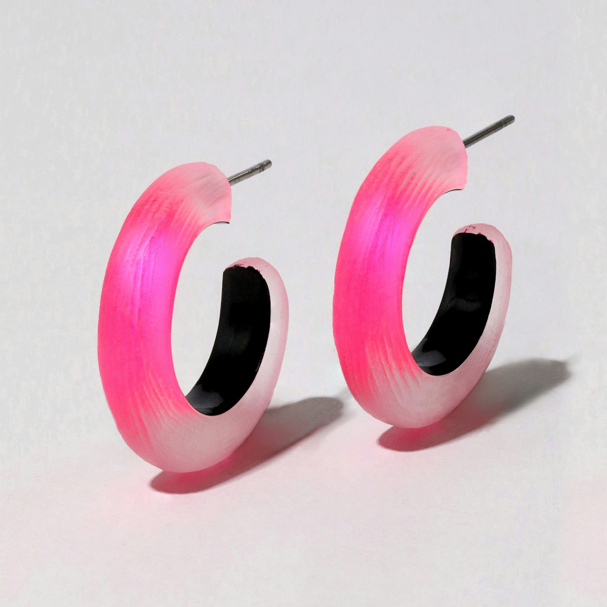 Small Lucite Hoop Earring