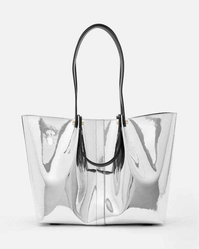 Allington Metallic Leather Tote Bag
