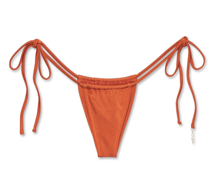 rust orange bikini thong bottom