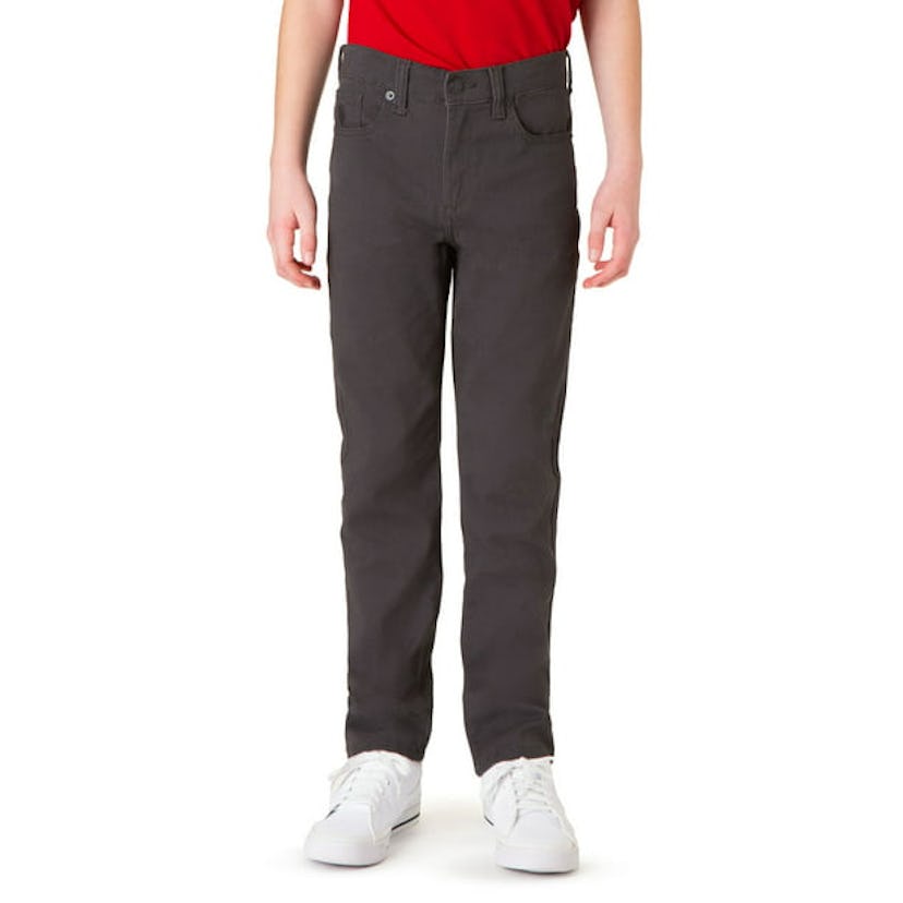 Boys Stretch Twill 5-Pocket Straight Fit Pant