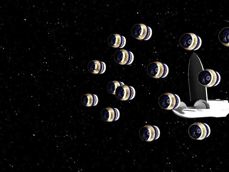 A light, cheap space telescope design would make it possible to put many individual units in space a...