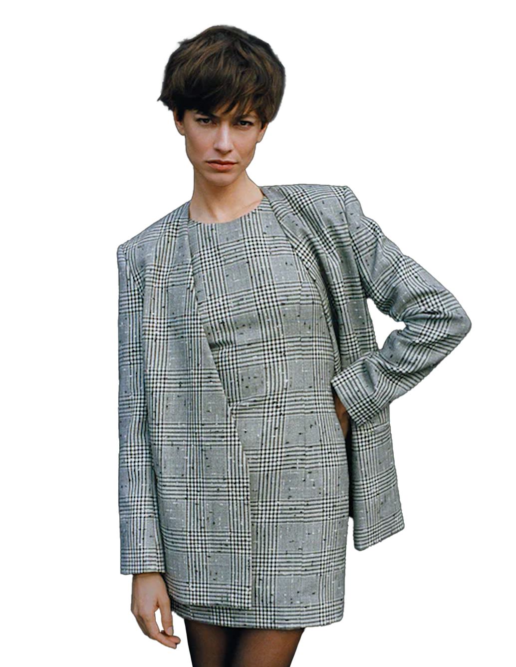 Cleo Jacket Black Check