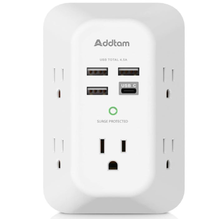 Addtam USB Wall Charger and Surge Protector