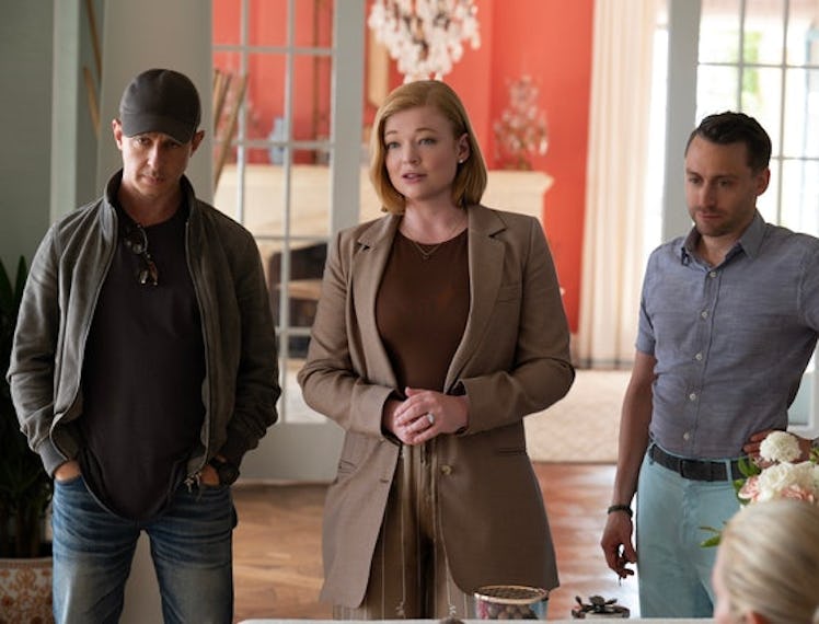 Characters Kendall, Shiv, and Roman in Succession