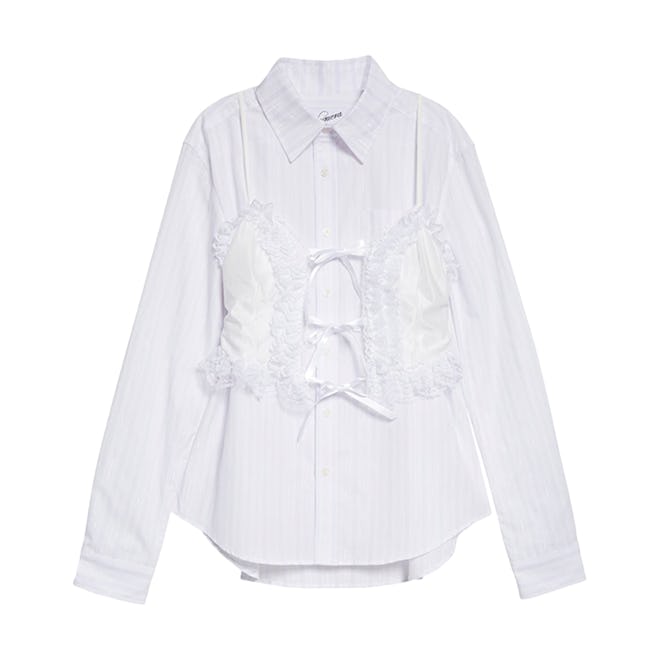 Vaquera Lingerie Button-Up Shirt