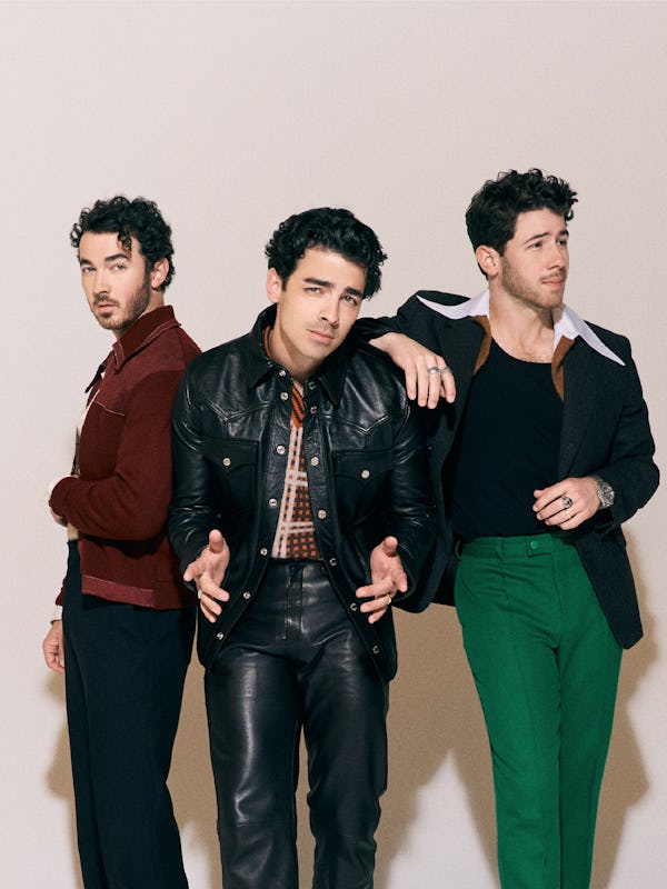 The Jonas Brothers pose for a promotional photo for “Do It Like That."