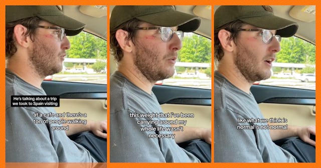 A TikToker's husband tells a heartbreaking anecdote of the moment he realized that maybe the US wasn...