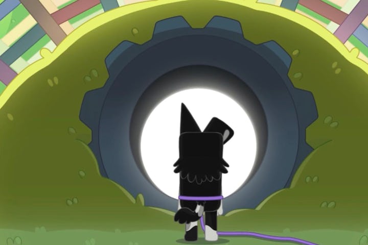 A scene from the 'Bluey' episode "Space."