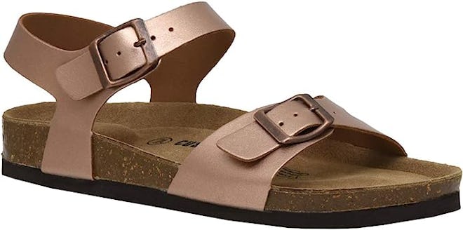CUSHIONAIRE Lauri Cork Footbed Sandal