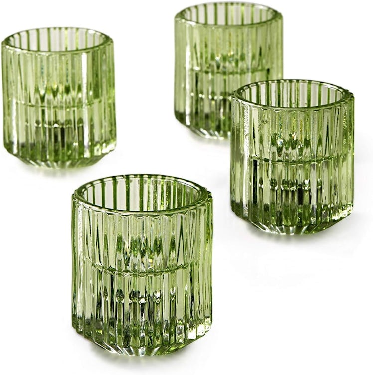 Serene Spaces Living Glass Votive Holders (Set of 4) 