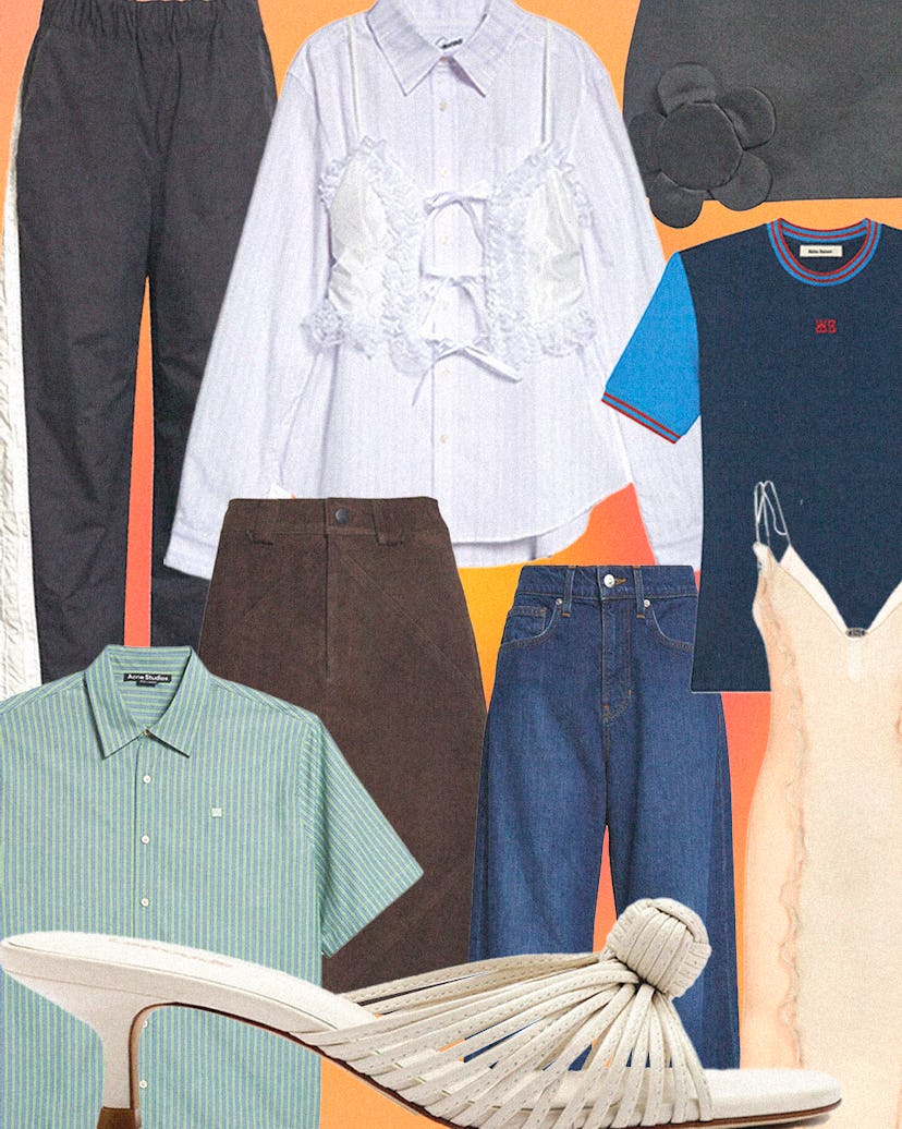 A collage of different clothing and accessories that are a part of Nordstrom's Anniversary Sale