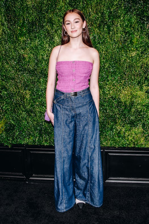 Lola Tung at the Chanel Tribeca Festival Artists Dinner at Balthazar Restaurant on June 12, 2023 in ...