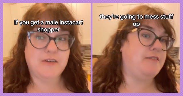 A woman on TikTok is going viral for her interaction with a seemingly oblivious male Instacart shopp...