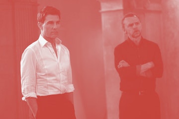 Tom Cruise and Simon Pegg in Mission: Impossible Dead Reckoning - Part One from Paramount Pictures a...