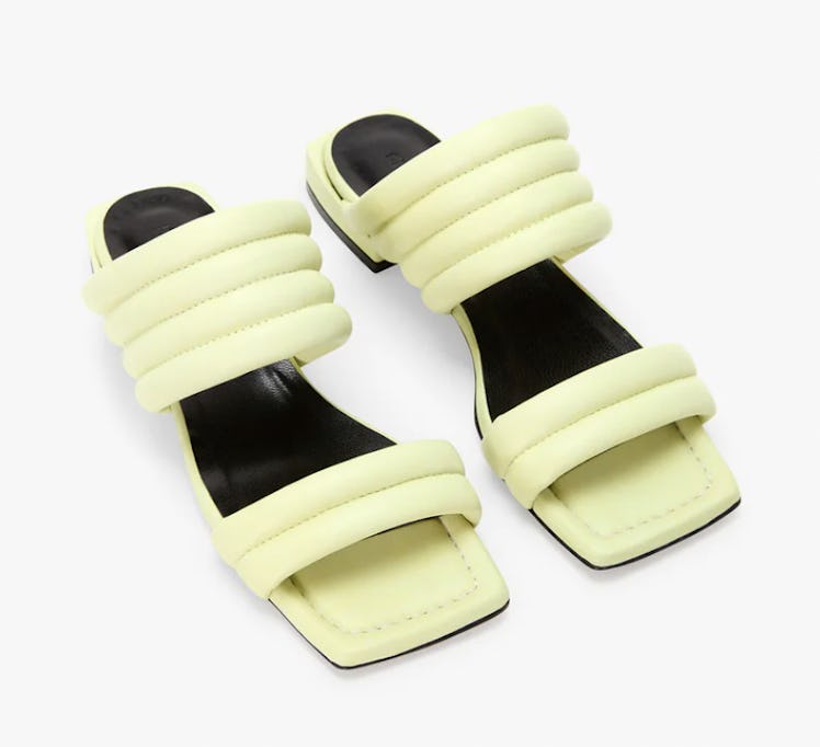 lime green sandals