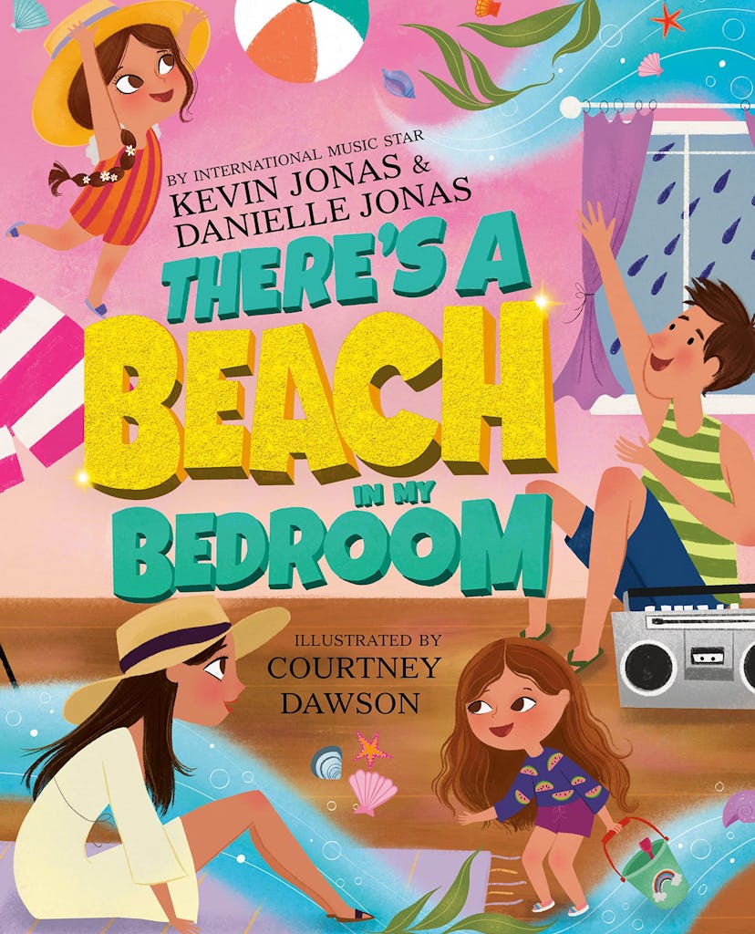 The cover of the new book 'There's A Beach In My Bedroom' by Danielle and Kevin Jonas.