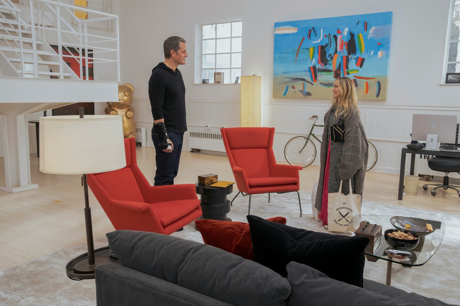 Peter Hermann and Sarah Jessica Parker on &lsquo;And Just Like That&hellip;&rsquo; Photo via Max