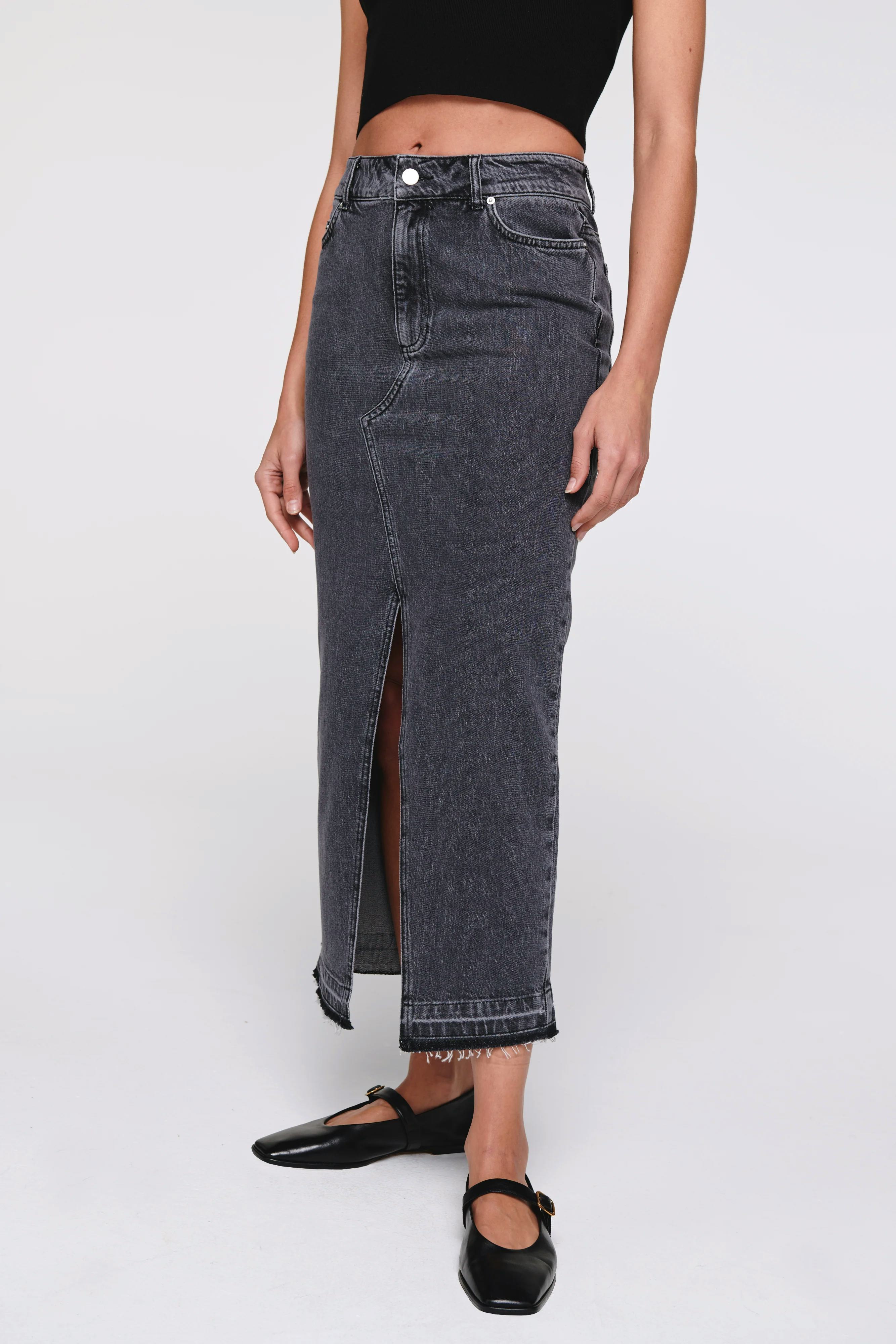Hershy Maxi Denim Skirt