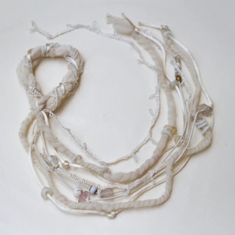 Musa Jewelry Cream Hair Jewelry / Pony Wrap