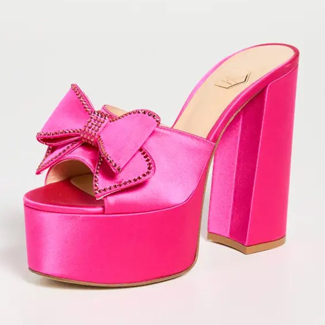 Heirloom Platform Satin Sandals