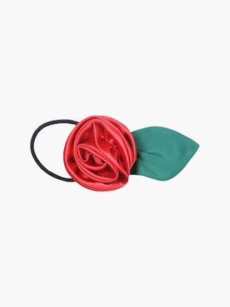 Sandy Liang Corsage Hair Elastic In Red