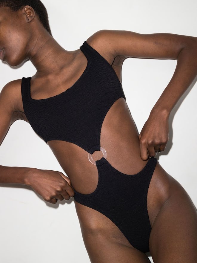 Reina Olga Augusta Cut-Out Ring-Hardware Swimsuit