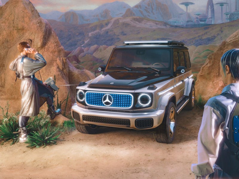 The Mercedes-Benz EQG electric SUV concept EV