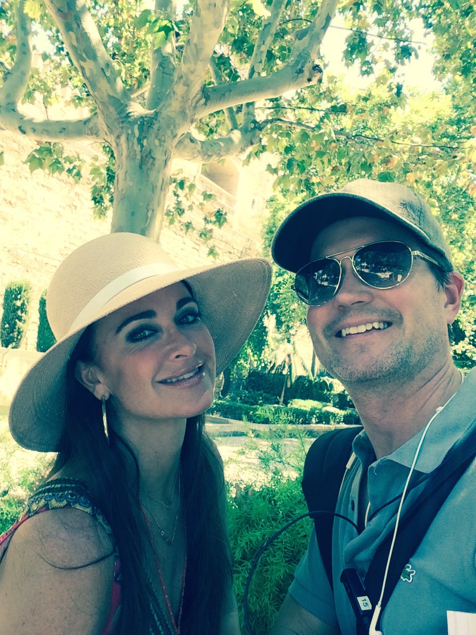 Kyle Richards on the set of &lsquo;The Real Housewives of Beverly Hills.'