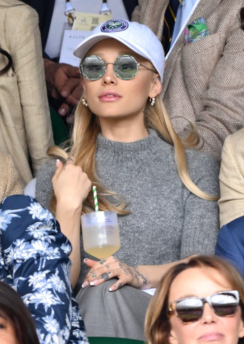 Ariana Grande watches Carlos Alcaraz vs Novak Djokovic in the Wimbledon 2023 men's final
